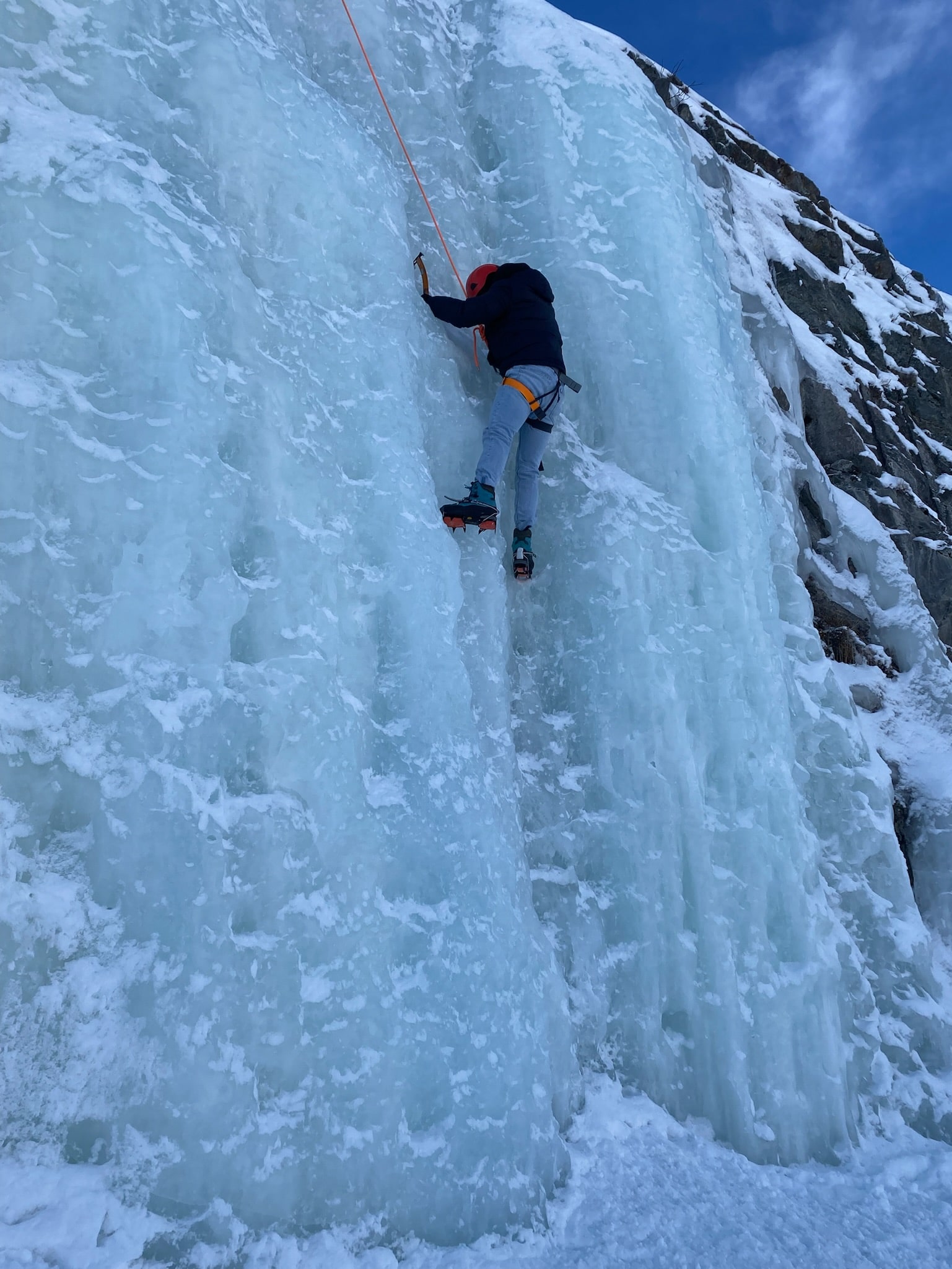 Ice Climbing in Abisko, Sweden