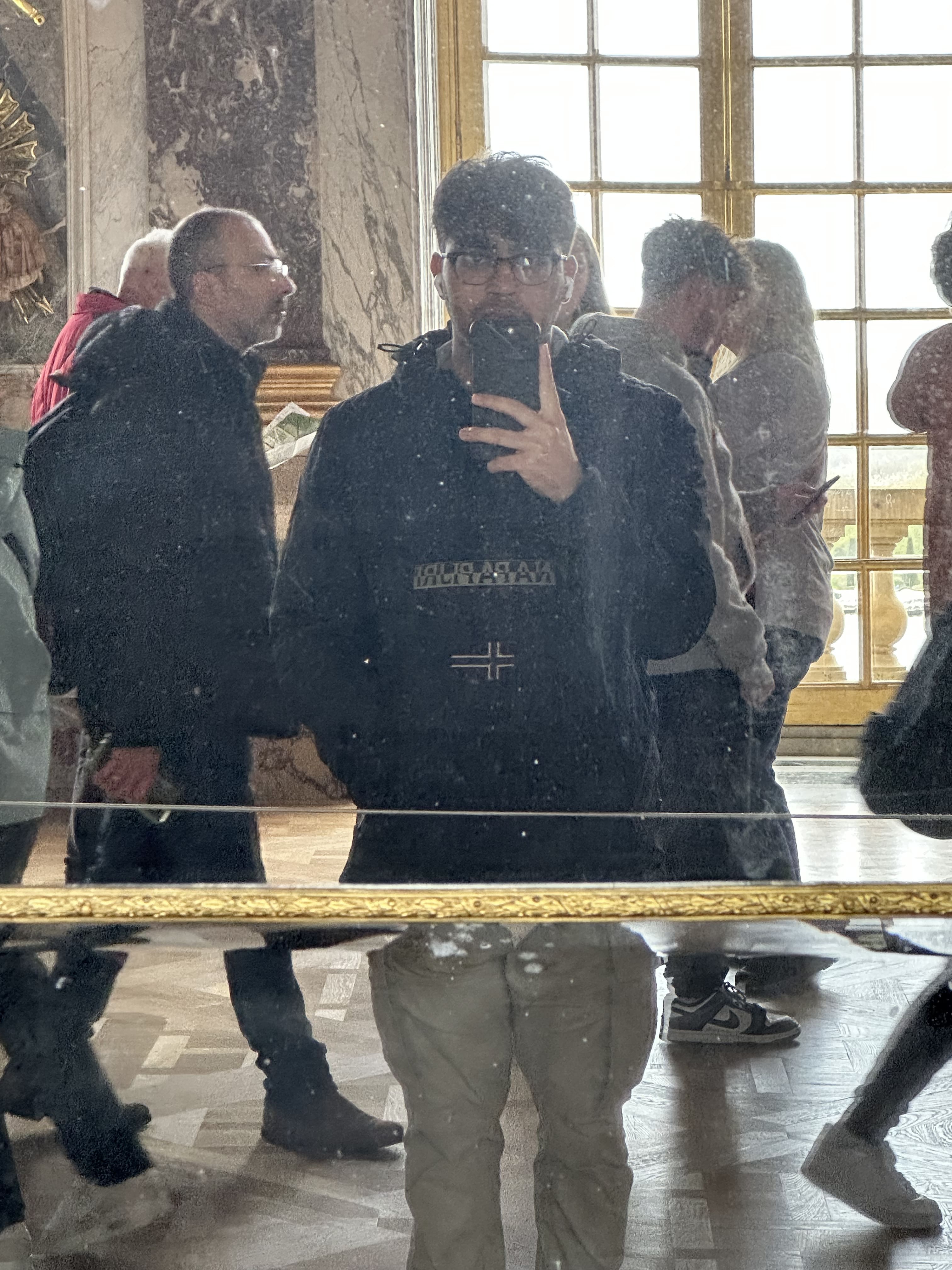 Mirror Selfie in the Hall of Mirrors at the Palace of Versailles